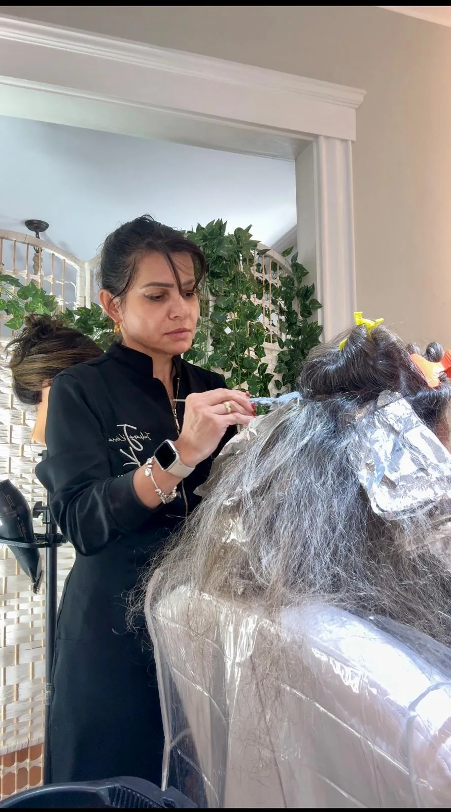 Aplicação de mechas